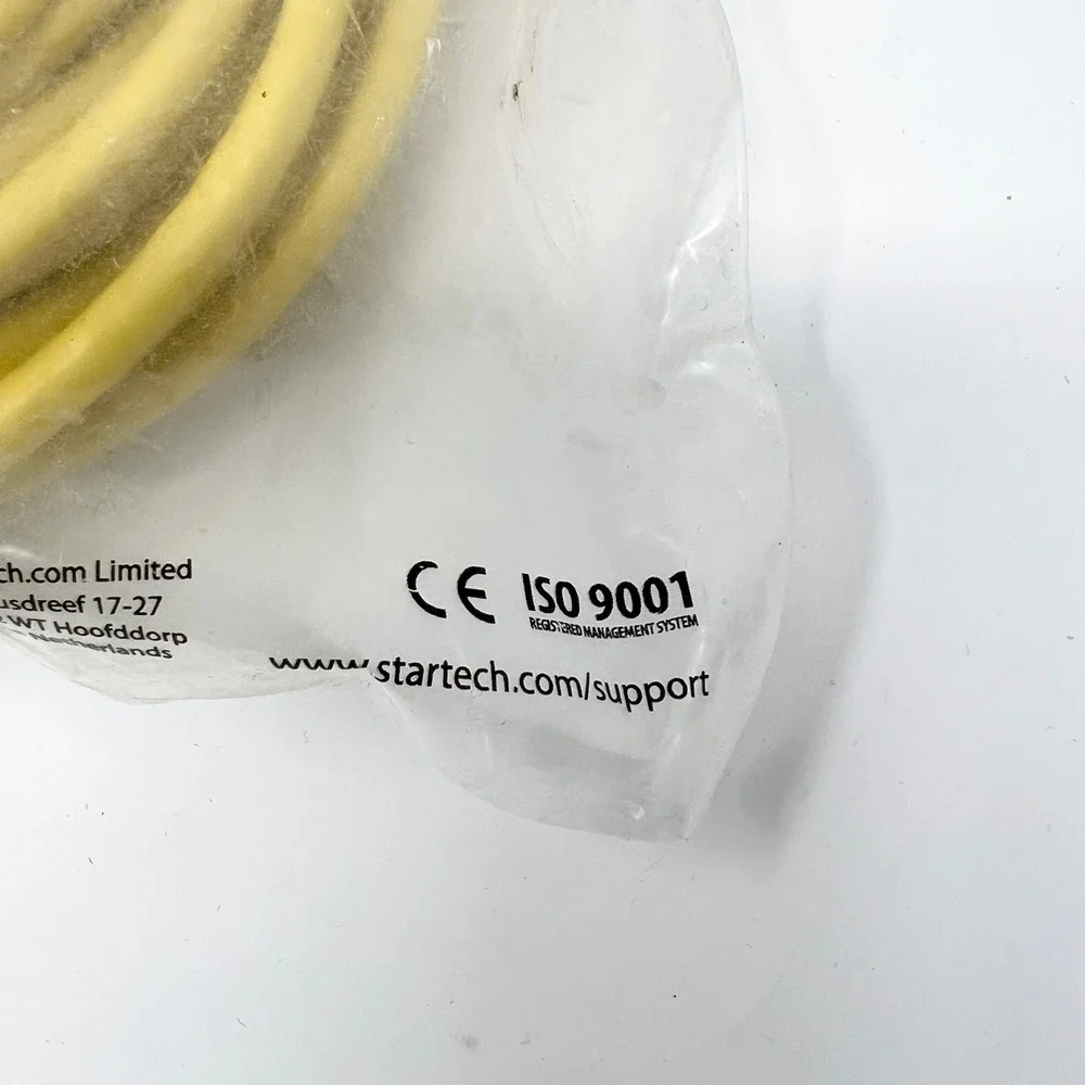 StarTech 50ft Yellow Cat6 Snagless‎ UTP Ethernet Patch Cable N6PATCH50YL NEW